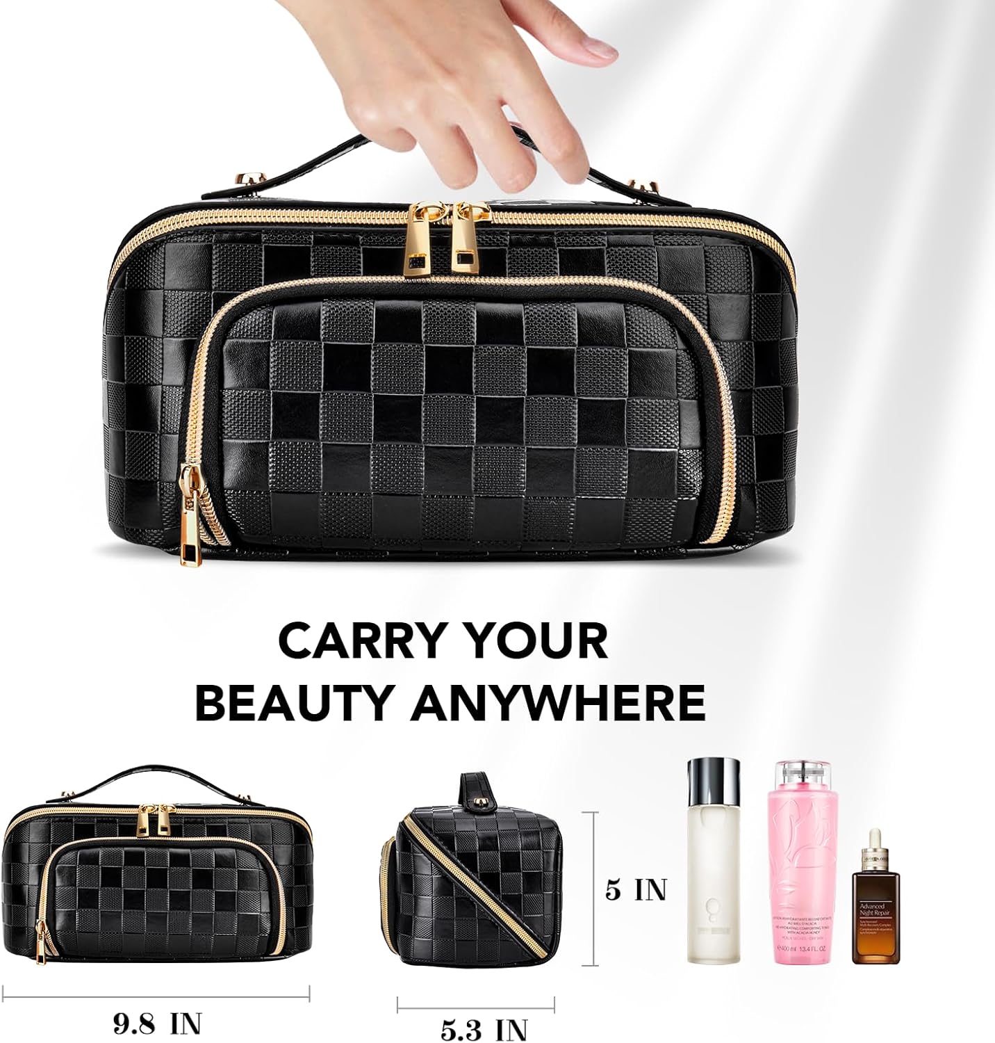 GlamBag - Trousse Maquillage Imperméable Grande Capacité
