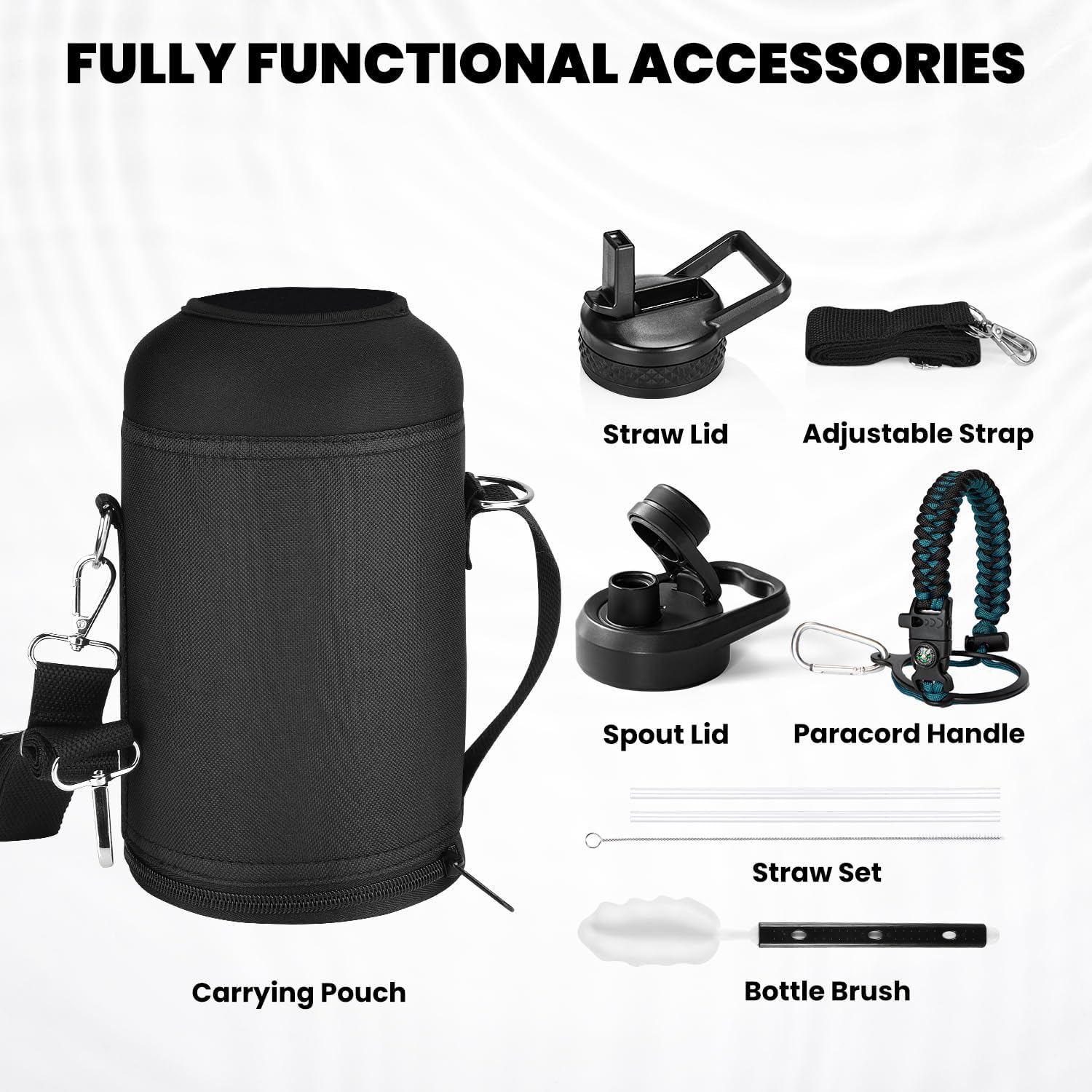 HydraPure – Gourde Durable Poignée Paracord