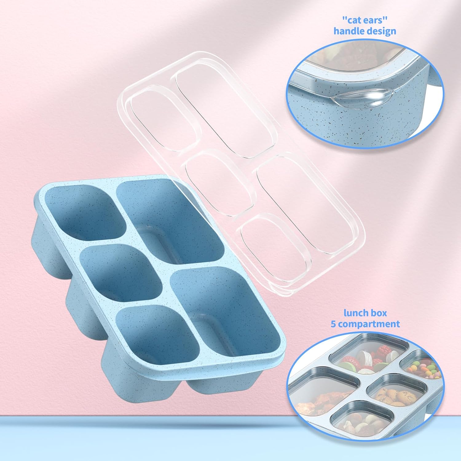 BentoBox - Set Contenants Repas Stylés 4 Pièces