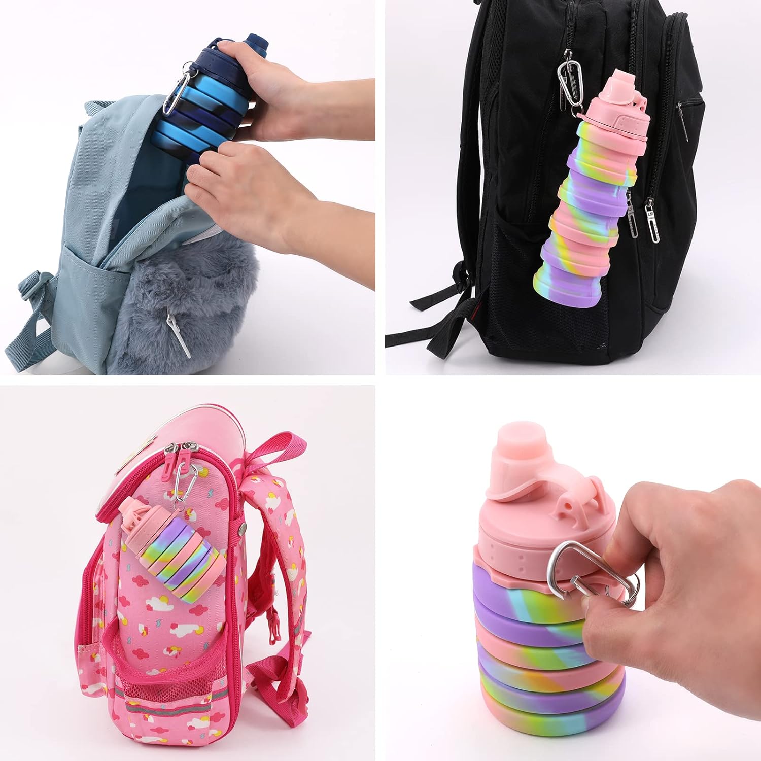 FlexiHydrate - Gourde Pliable Compacte pour Voyages