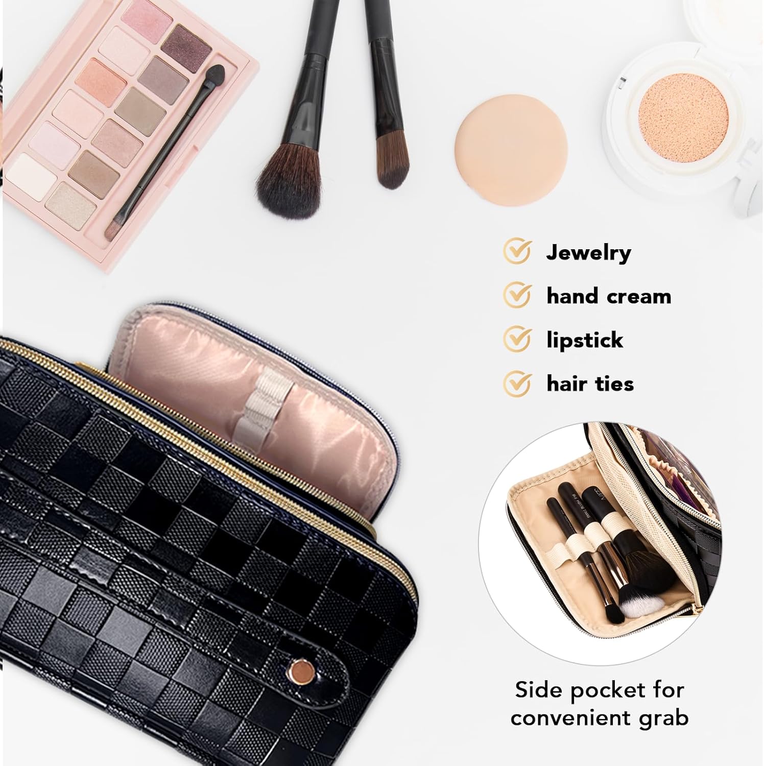 GlamBag - Trousse Maquillage Imperméable Grande Capacité