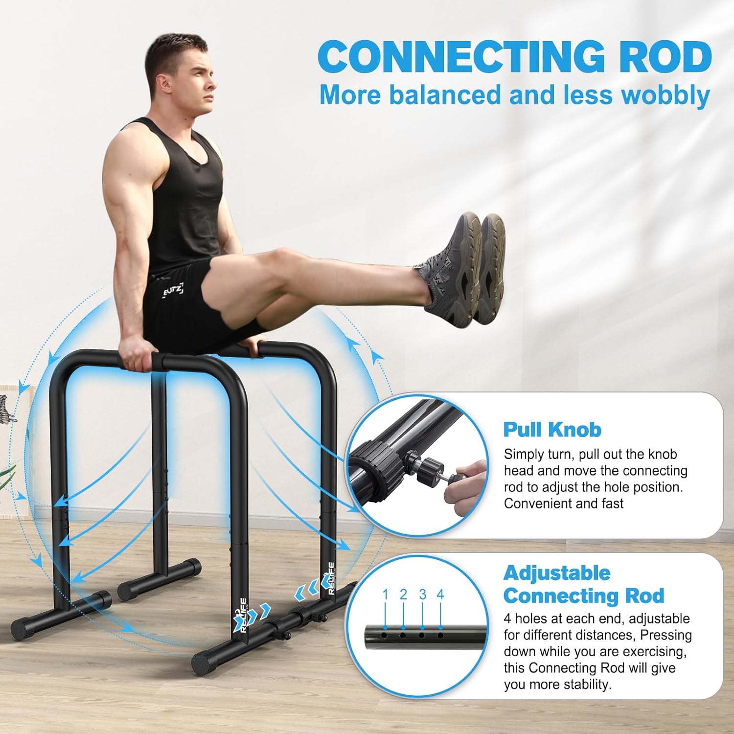 PowerDip - Station Dips & Support Push-Up Solide