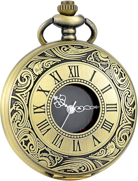 KevinWatch - Montre à Gousset Rétro Dorée