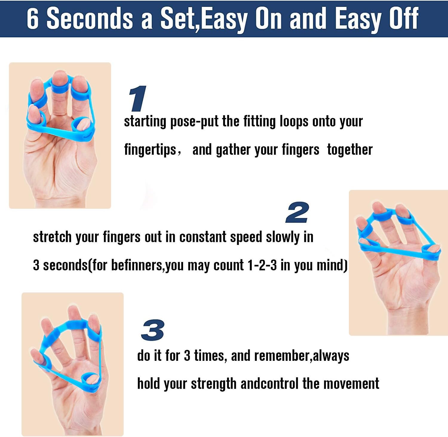 PowerGrip Set – Renforce-Mains Musculation (6 Pièces)