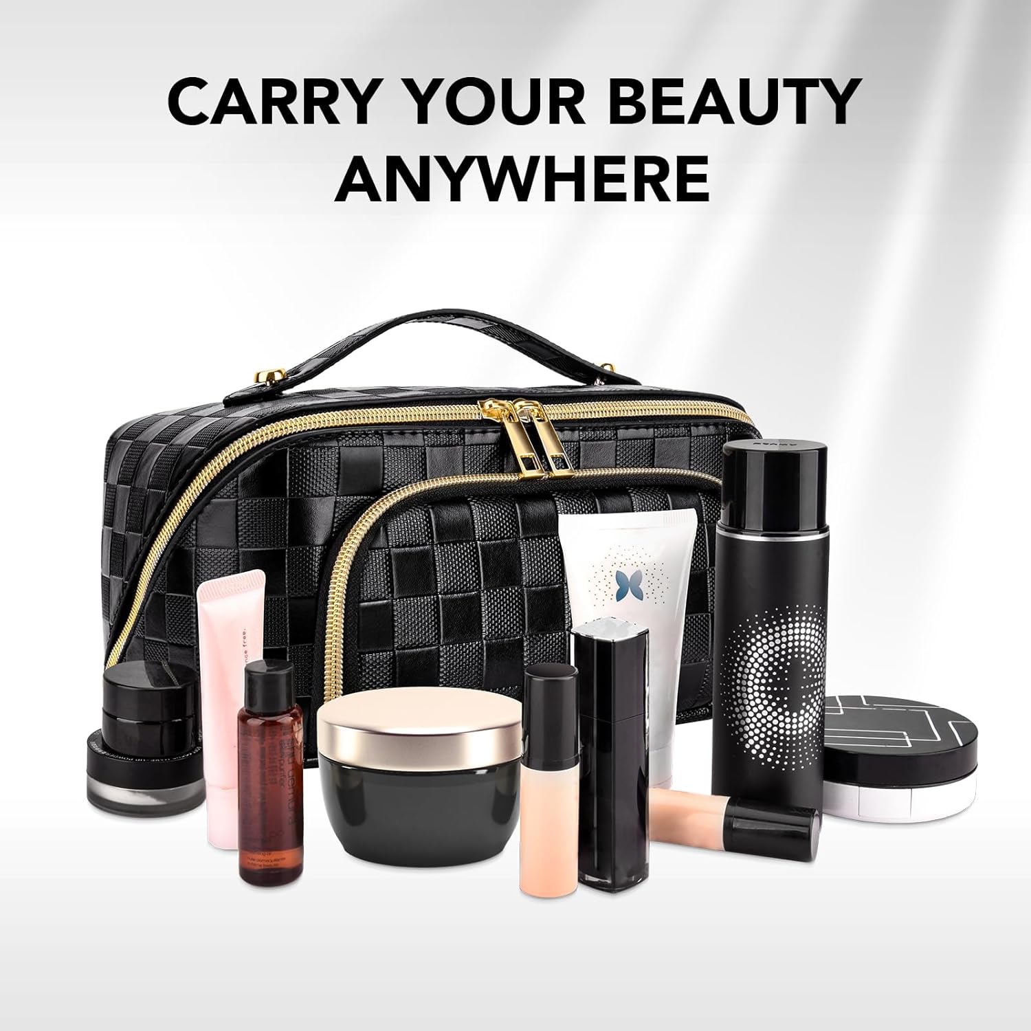 GlamBag - Trousse Maquillage Imperméable Grande Capacité