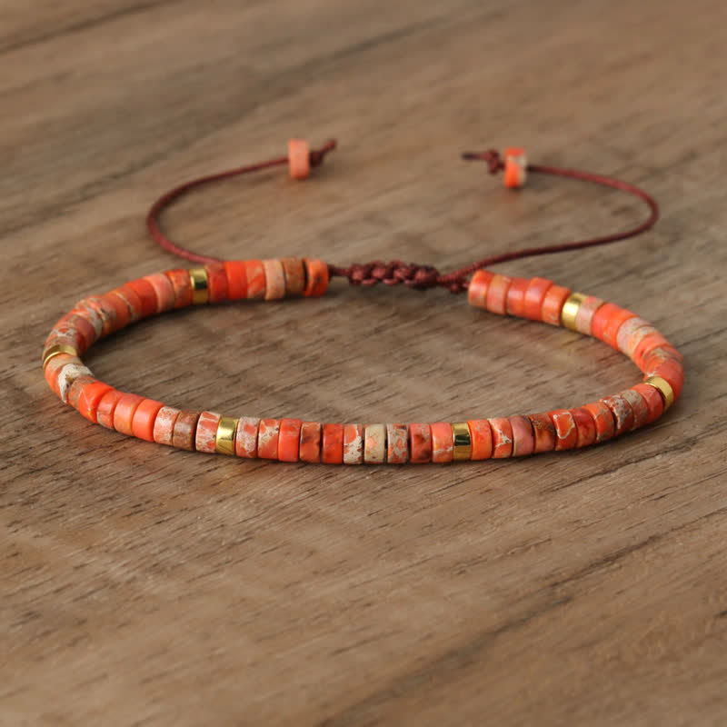 Seraphina - Bracelet tressé en pierres naturelles 2,4 mm
