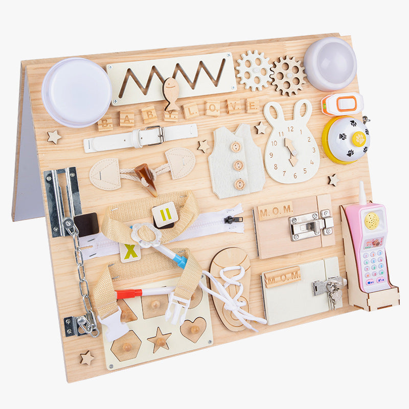 WoodPlay Board – Tableau Éducatif en Bois Créatif