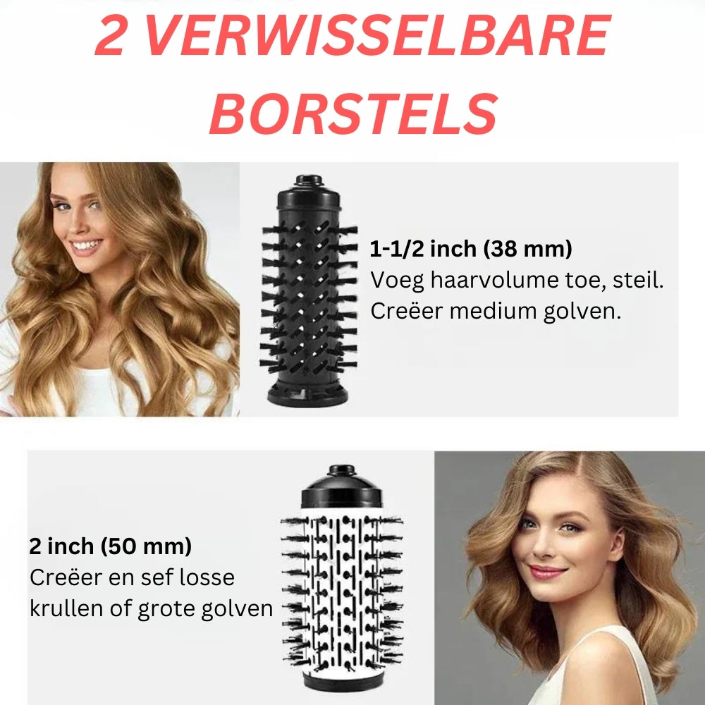 RevolveGlam Styler – Brosse 3-en-1 Électrique
