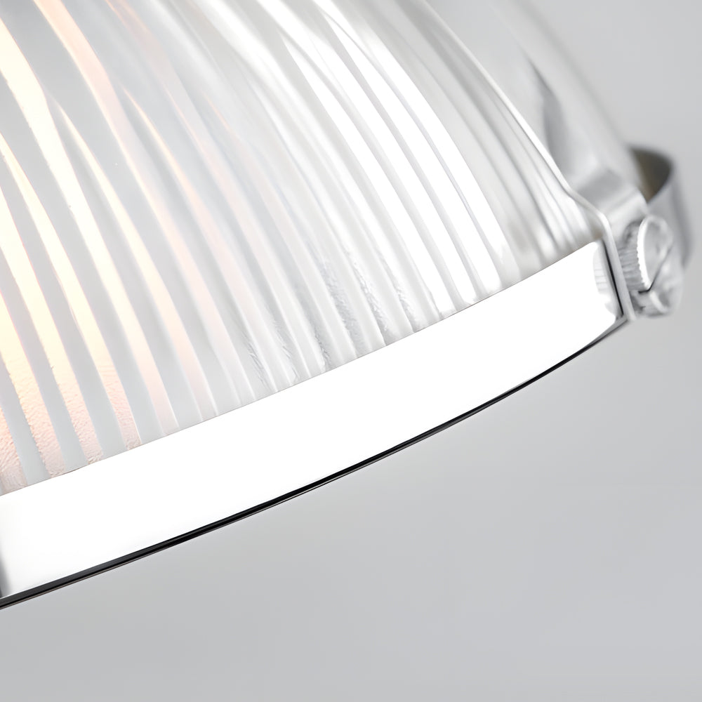 Luméva – Lustre en Verre Strié | Élégance Rétro et Éclat Contemporain