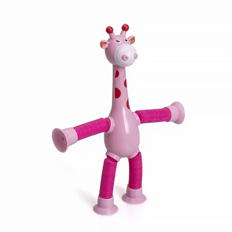 StretchGiraffe - Jouet Flexible à Ventouse pour Enfants