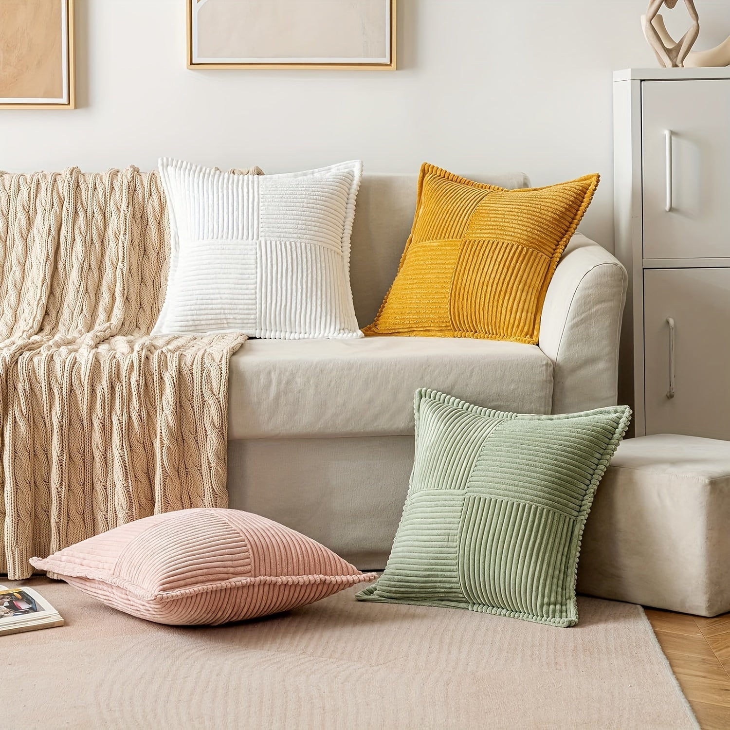 CozyNest - Housse de Coussin Élégante pour Canapé et Chambre