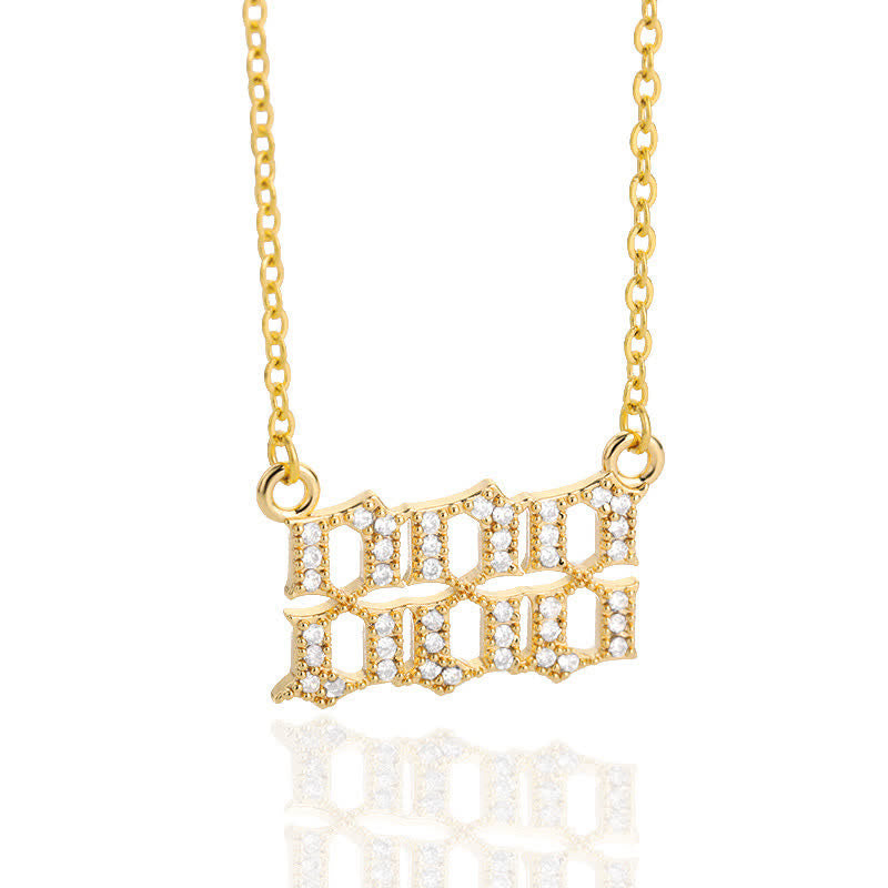 Seraphina - Collier nombres angéliques en zircone