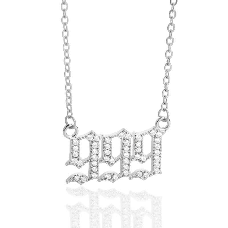 Seraphina - Collier nombres angéliques en zircone