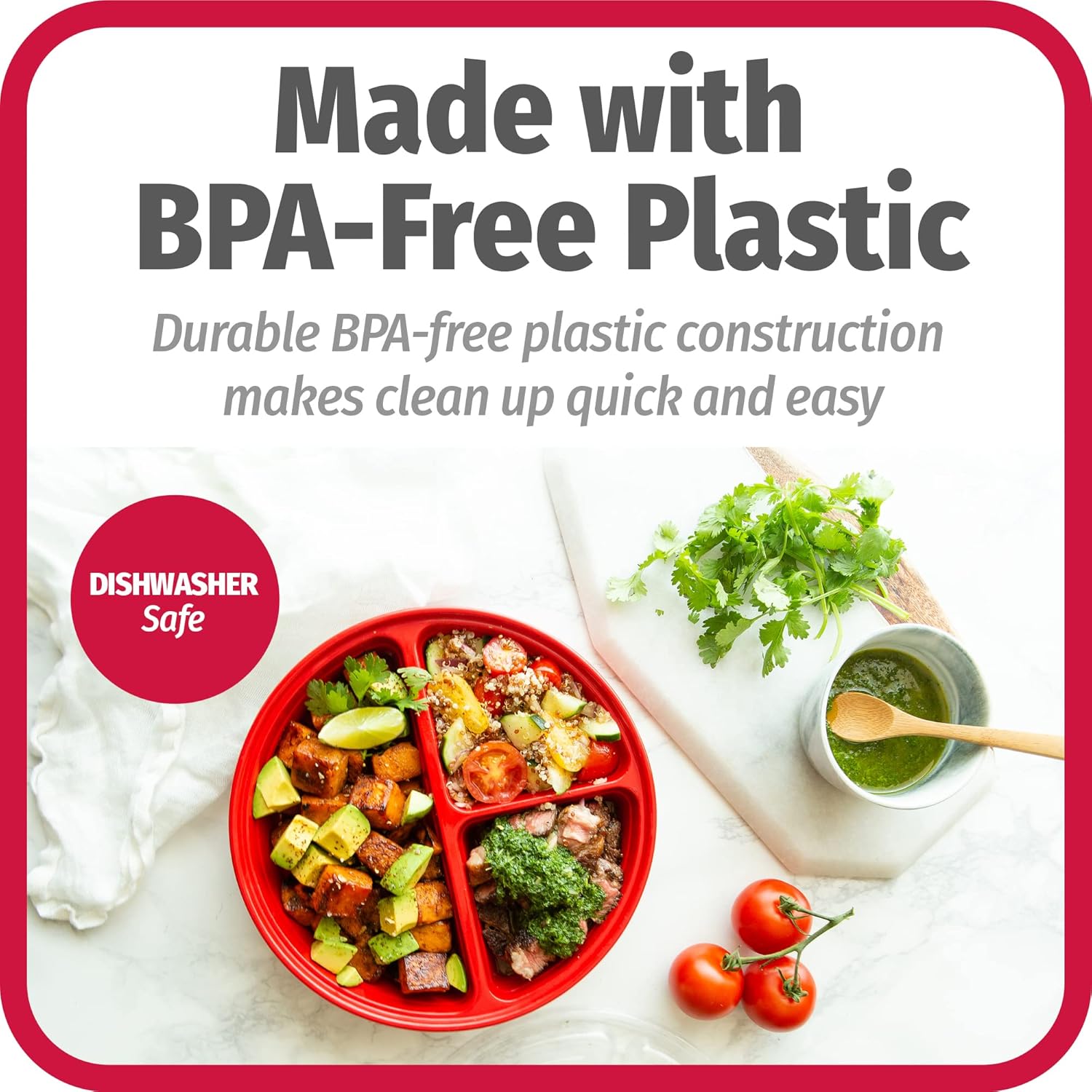 FreshPrep - Set Boîtes Repas Durables Sans BPA