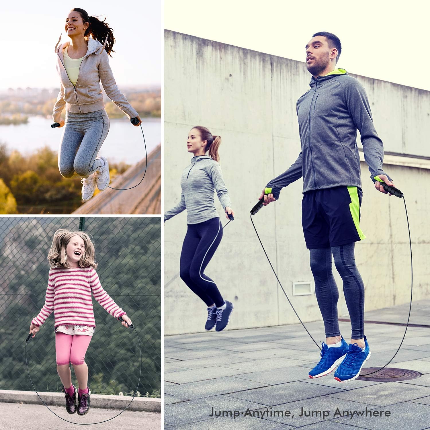 FlexiJump - Corde à sauter réglable anti-emmêlement