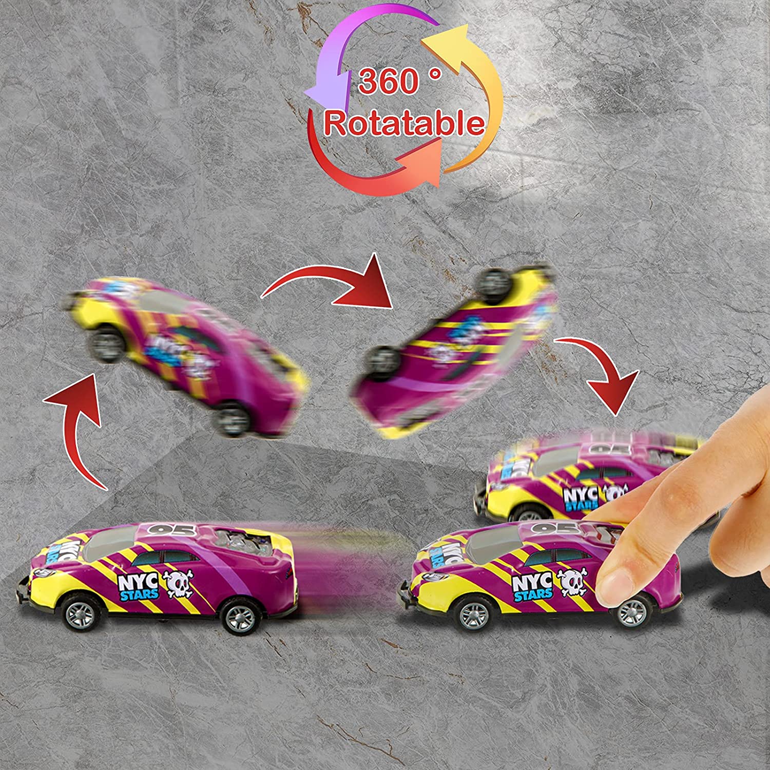 TurboStunt Racer - Voiture Jouet Stunt Grande Vitesse
