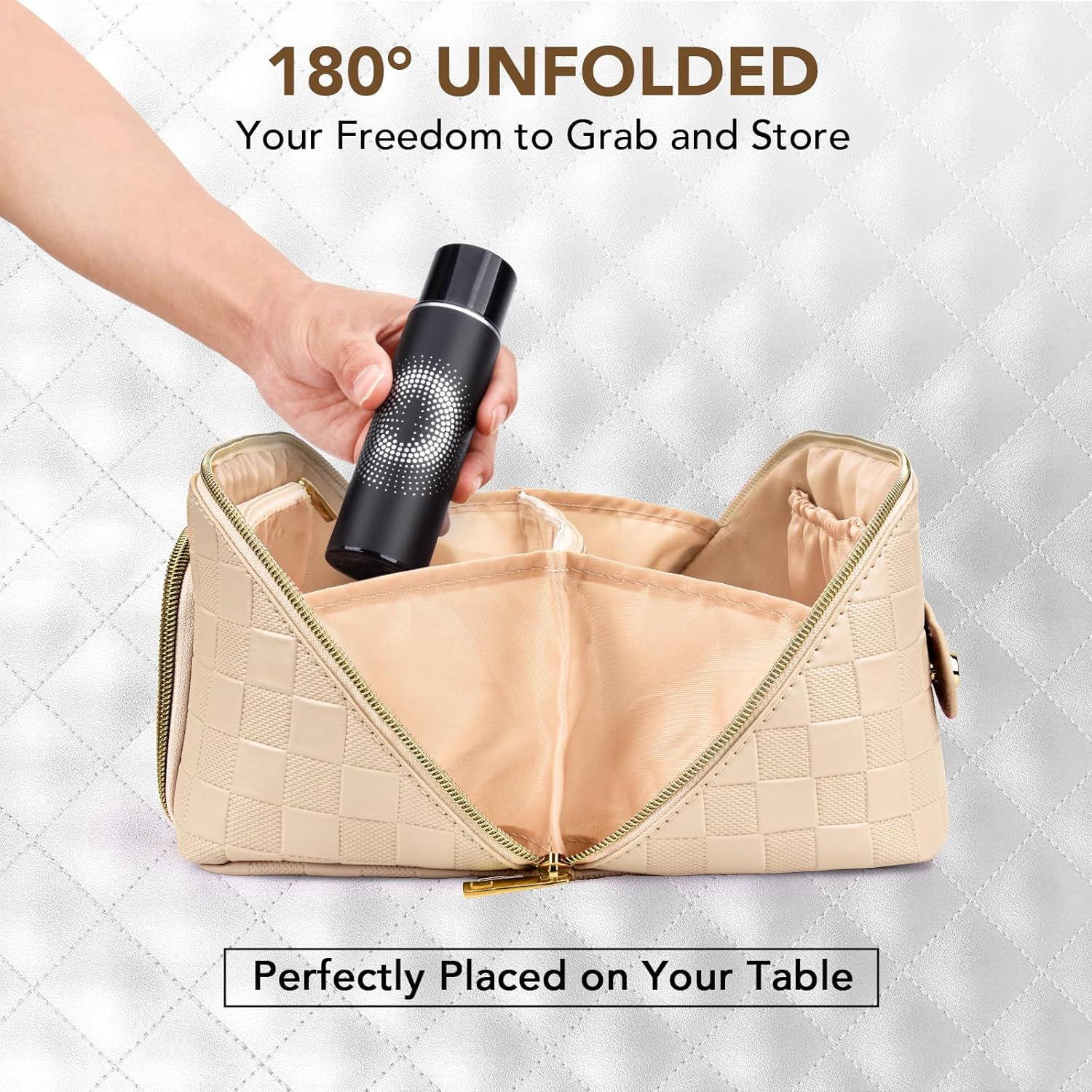 GlamBag - Trousse Maquillage Imperméable Grande Capacité