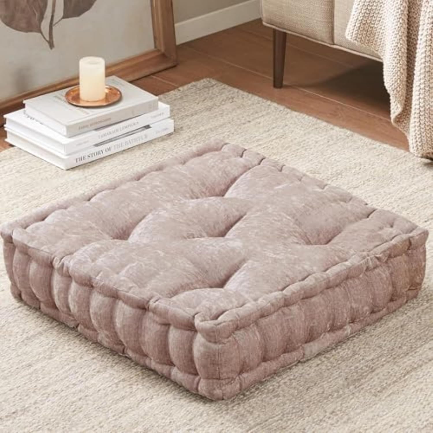 ZenComfort - Coussin Méditation Chenille Luxueux Sol