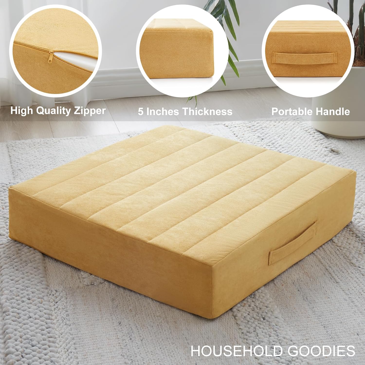 ZenCushion - Coussin Méditation Luxueux Housse Confort