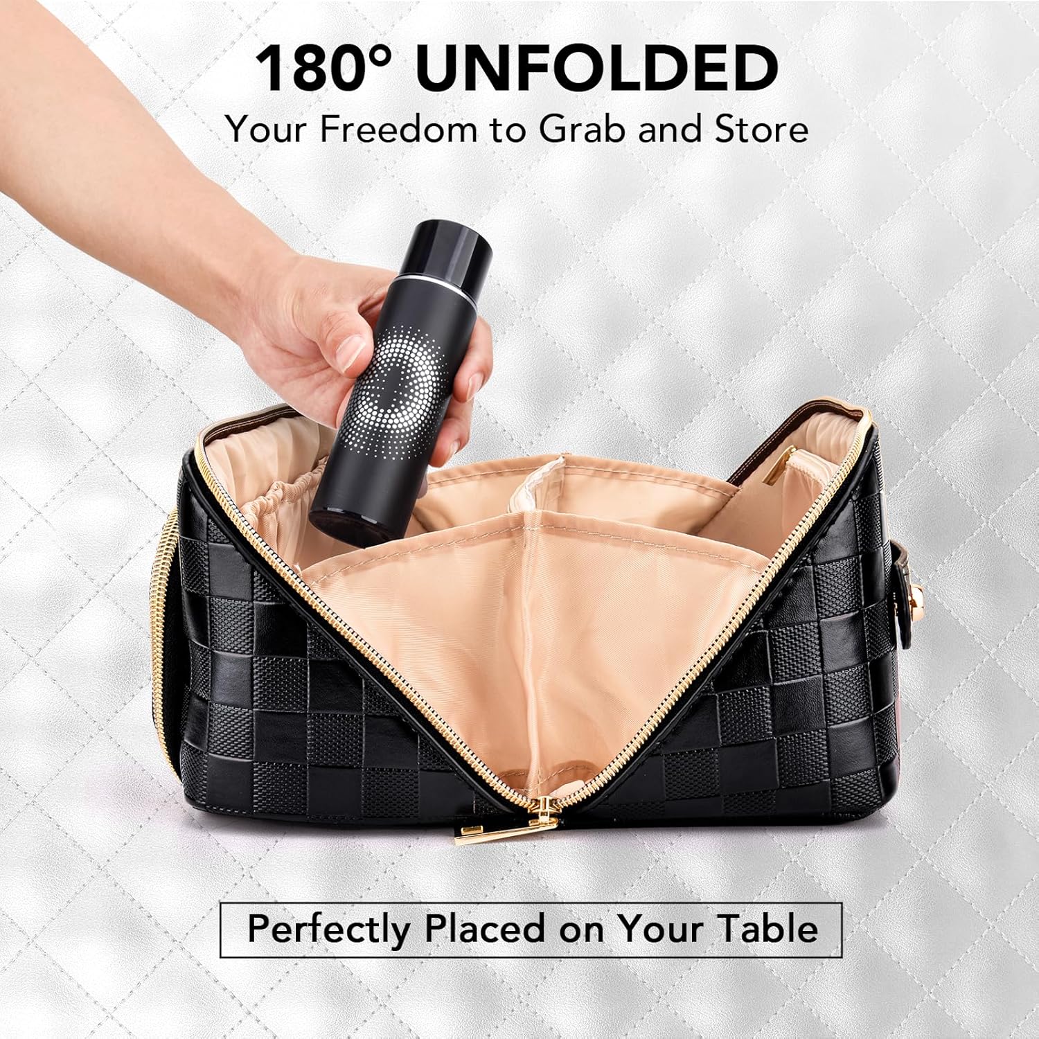 GlamBag - Trousse Maquillage Imperméable Grande Capacité