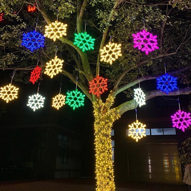 SterrenLicht - Guirlande Lumineuse LED Flocon de Neige pour Fêtes