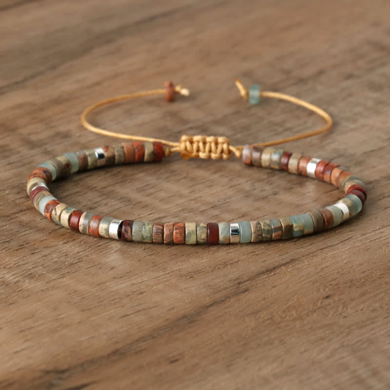 Seraphina - Bracelet tressé en pierres naturelles 2,4 mm
