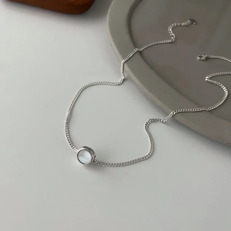 Mira - Collier smiley double face en argent S925