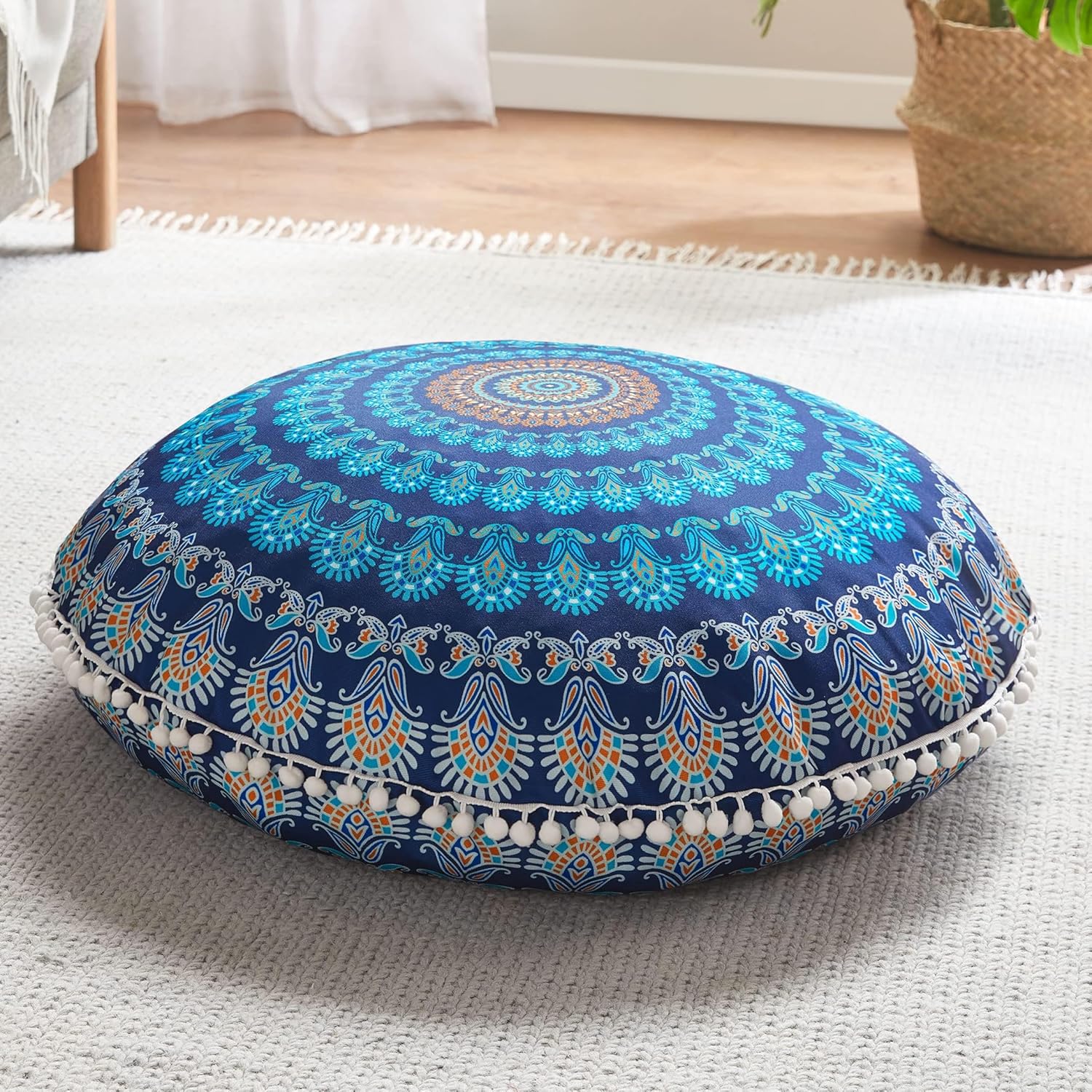 MandalaCushion – Coussin Méditation Bohémien Sol