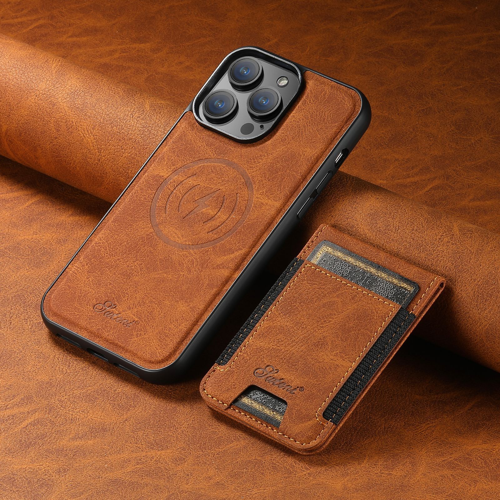 LuxLeather Case - Coque Cuir Élégante avec MagSafe
