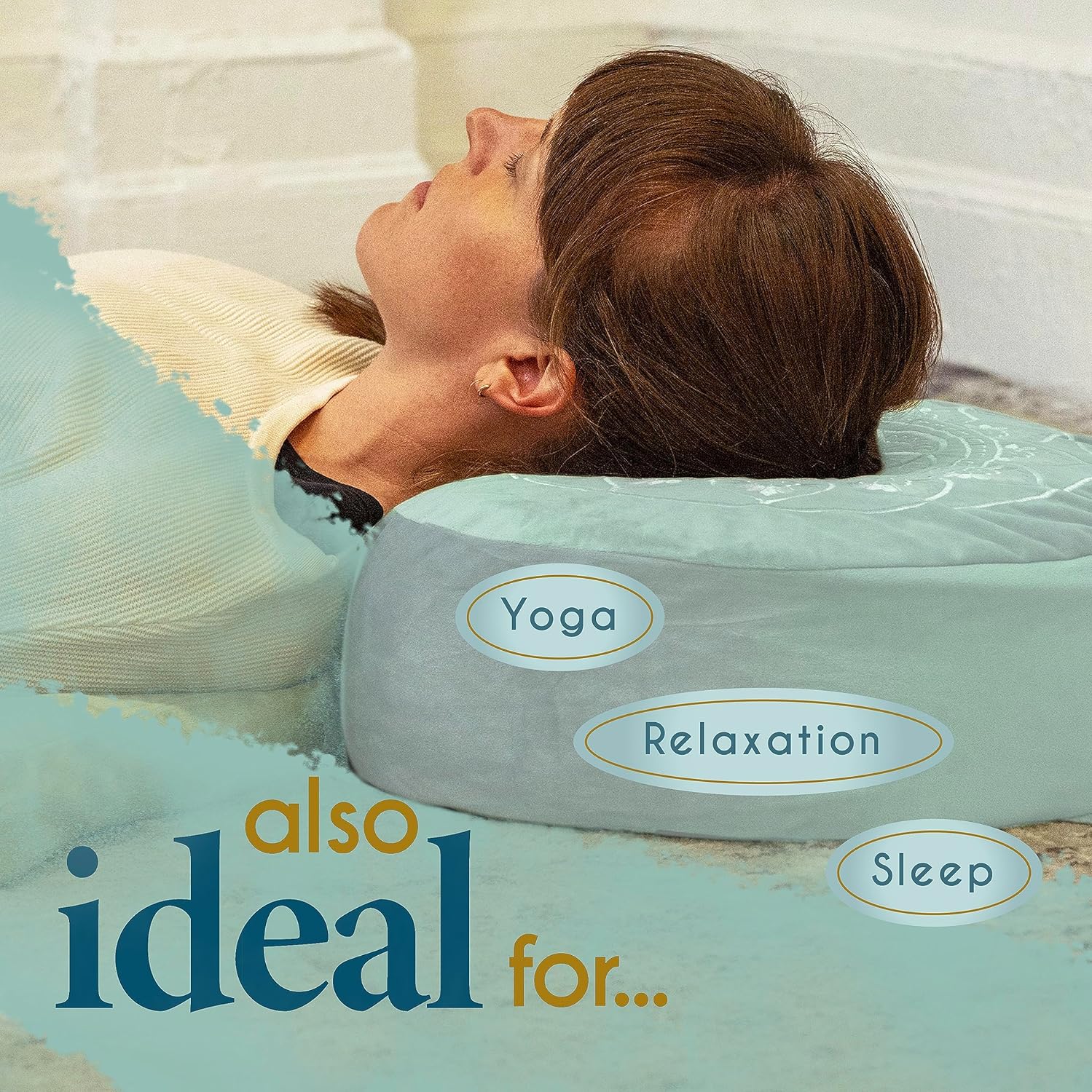 VelvetZen – Coussin Méditation Velours Premium Luxueux