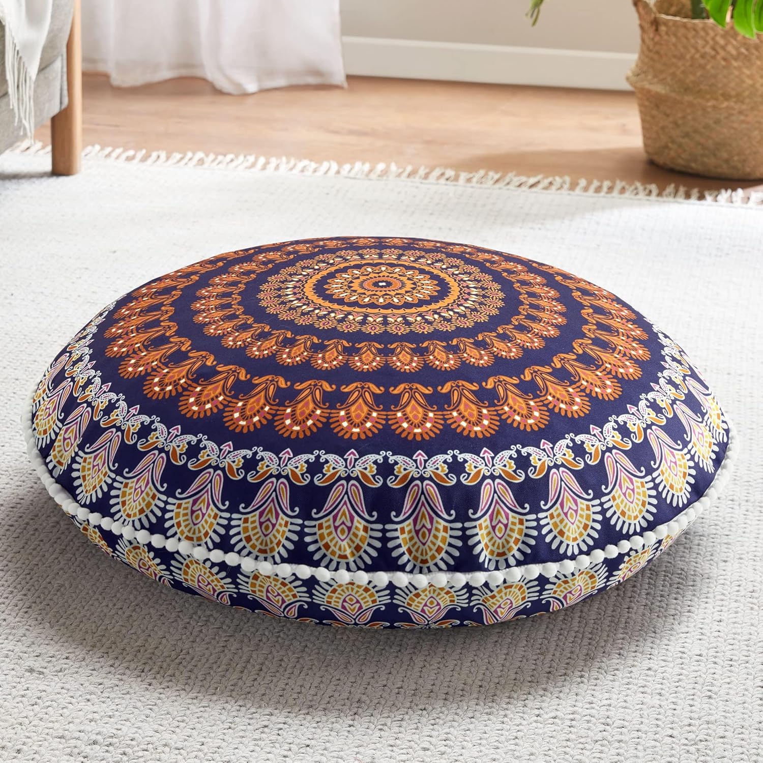 MandalaCushion – Coussin Méditation Bohémien Sol