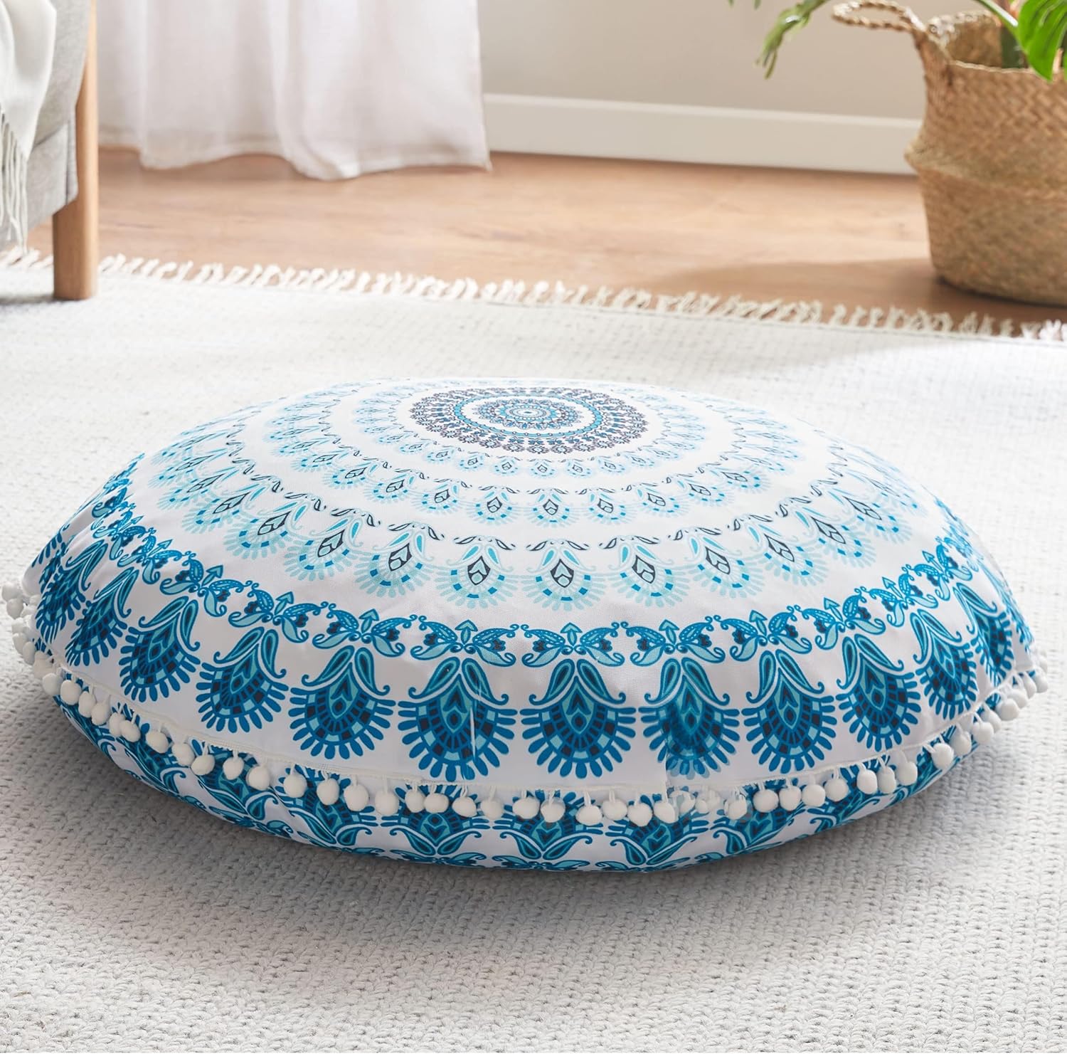 MandalaCushion – Coussin Méditation Bohémien Sol