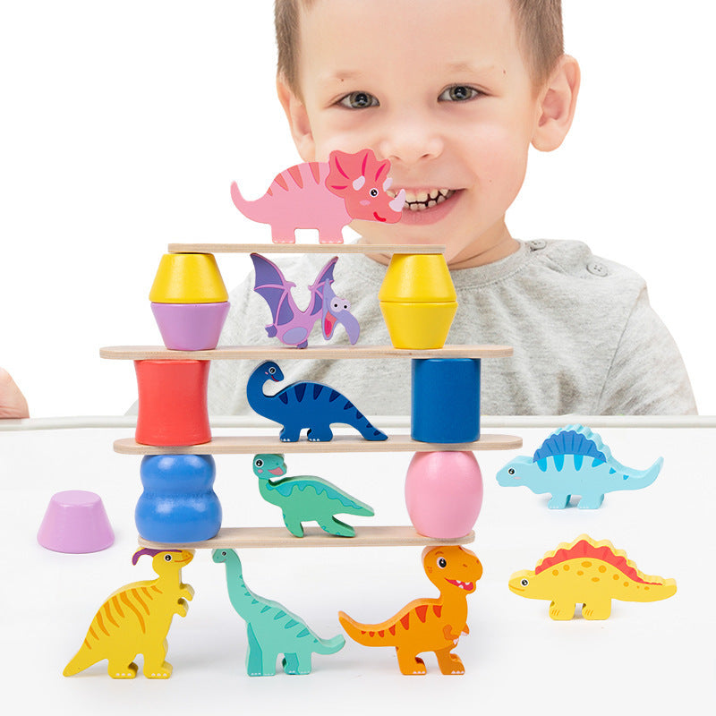 DinoStack Game – Jeu d'Empilement Créatif Dinosaures
