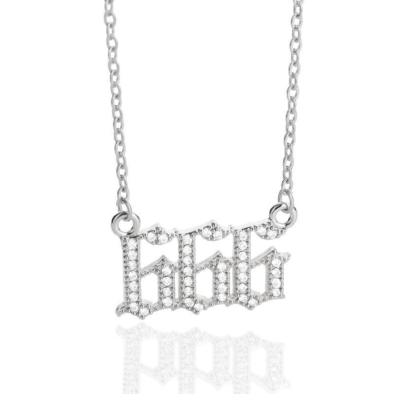 Seraphina - Collier nombres angéliques en zircone