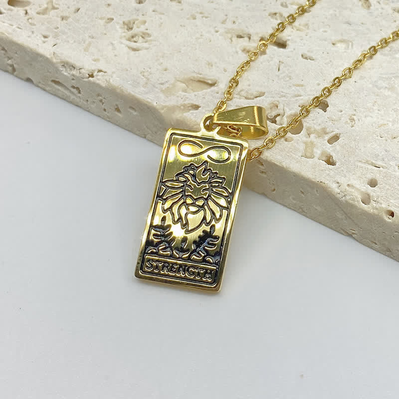 Seraphina - Pendentif porte-bonheur carte tarot vintage