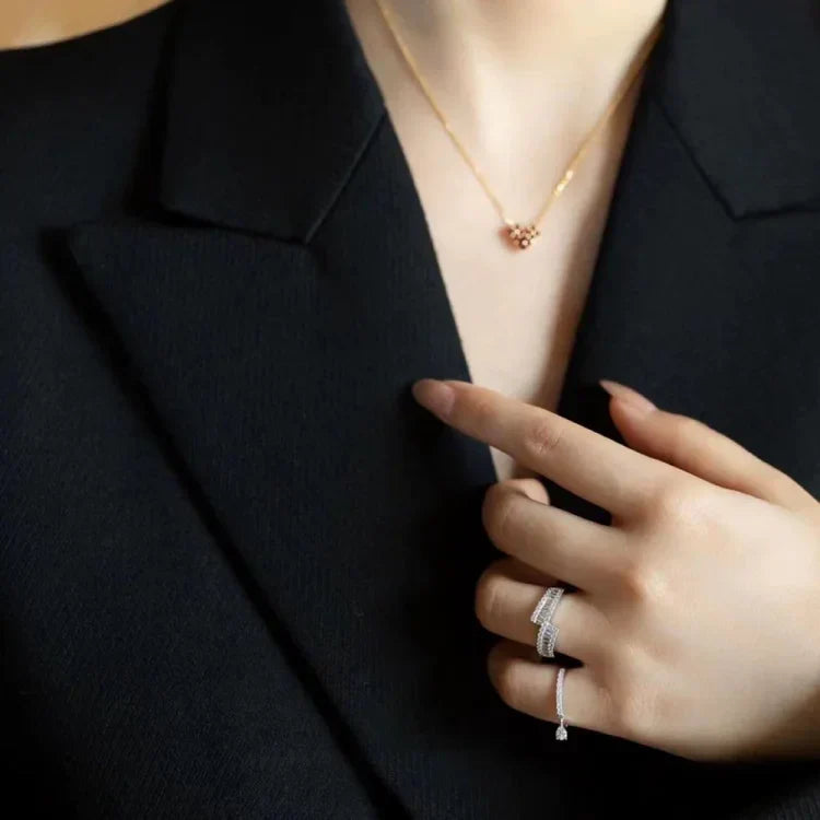 Isaline - Bague réglable goutte d'eau en argent S925