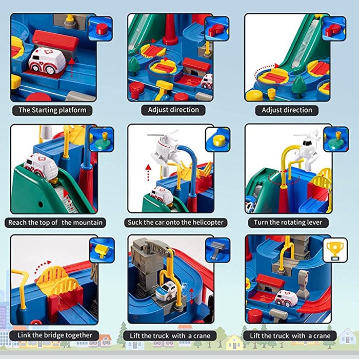 RescueTrack Adventure Set – Jouet Éducatif Bébé