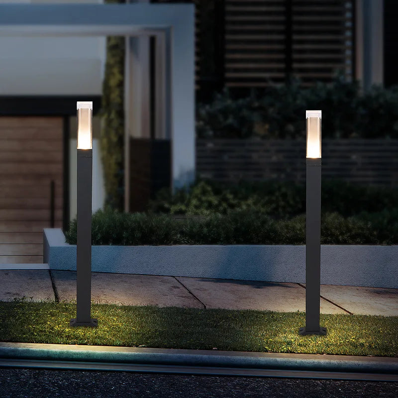 LumiHerbe - Borne LED de Jardin Étanche pour Extérieur