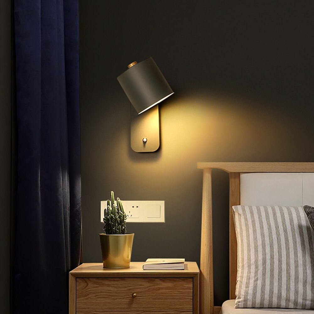 Applique Murale Design LED en Métal avec Interrupteur Intégré ? Éclairage Élégant pour Chambre et Salon 7