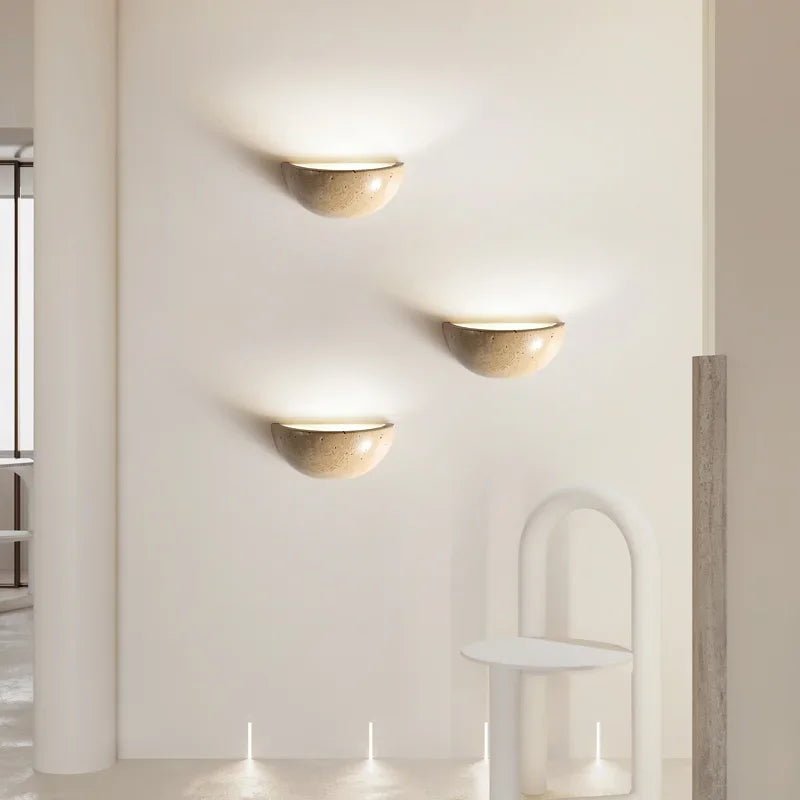 Applique Murale LED Pierre Naturelle avec Éclairage Chaleureux ? Idéale pour Salon et Chambre 2