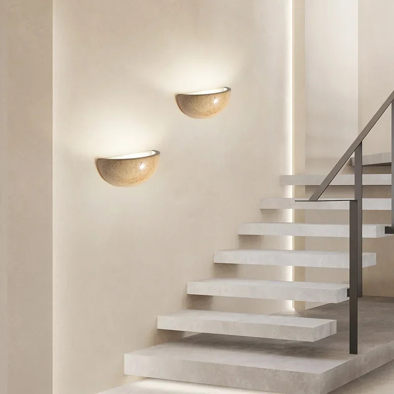 Applique Murale LED Pierre Naturelle avec Éclairage Chaleureux ? Idéale pour Salon et Chambre 4