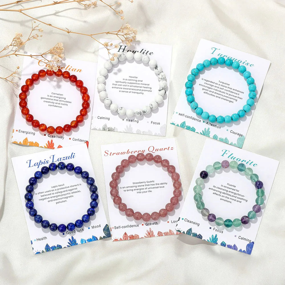 Aria | Bracelet en Cristal Naturel avec Propriétés Curatives | Équilibre et Énergie Positive 1