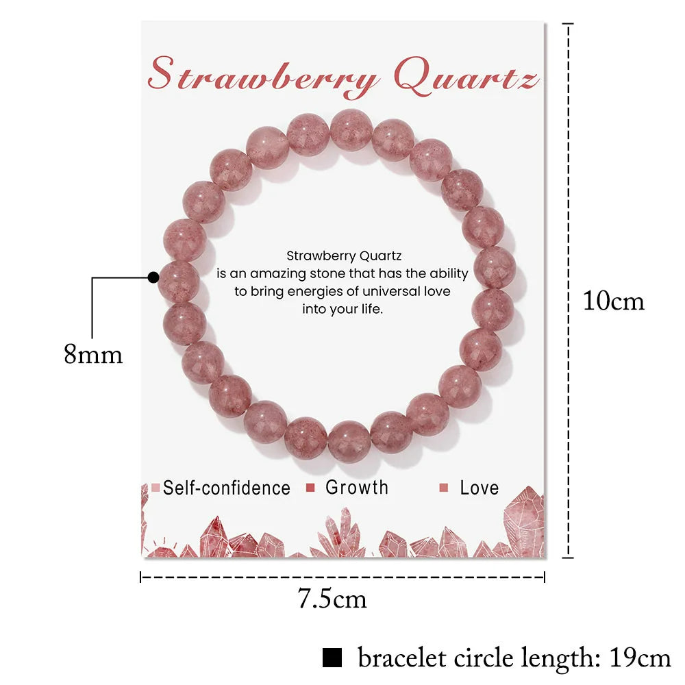 Aria | Bracelet en Cristal Naturel avec Propriétés Curatives | Équilibre et Énergie Positive 16