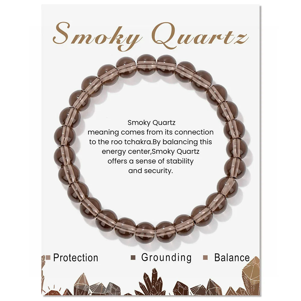 Aria | Bracelet en Cristal Naturel avec Propriétés Curatives | Équilibre et Énergie Positive 23