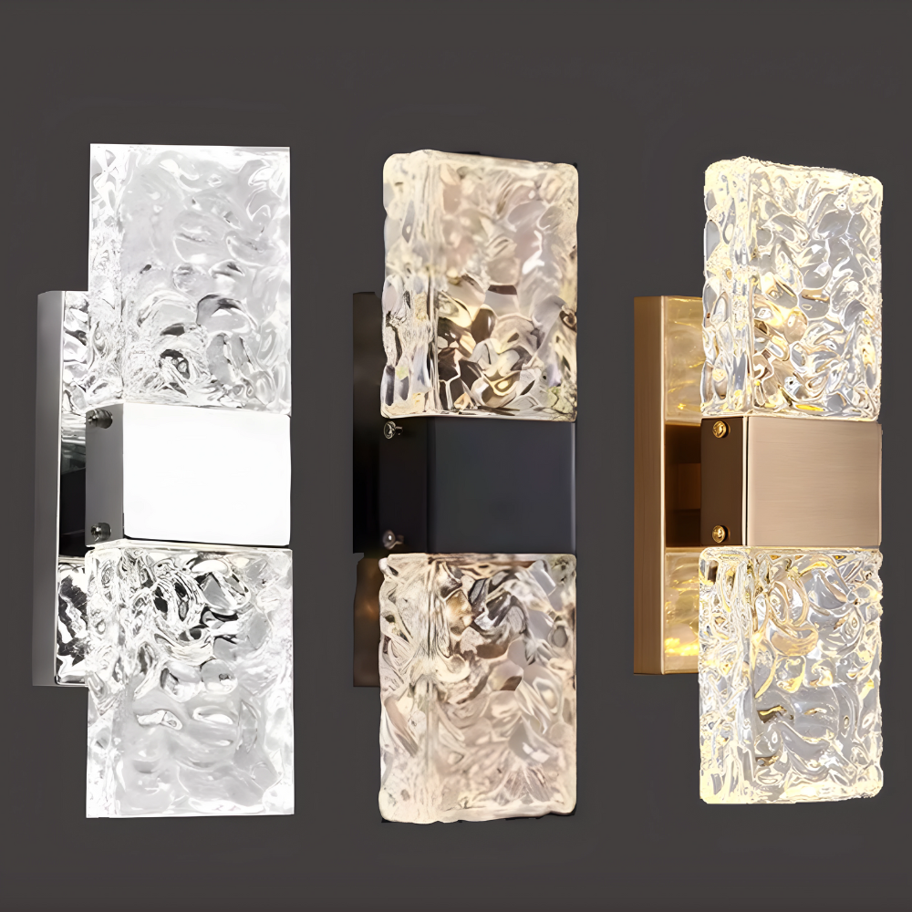 AuraLuxe | Applique Murale Design en Cristal avec Éclairage LED ? Élégance Contemporaine pour Chambre et Salon 1