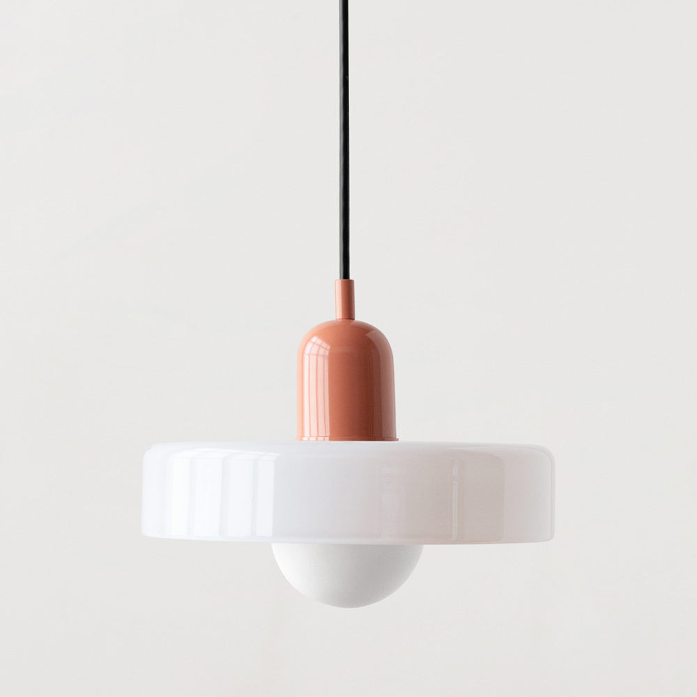 LumiVerre Bauhaus – Suspension en Verre Coloré au Design Iconique | Éclairage Artistique & Élégant