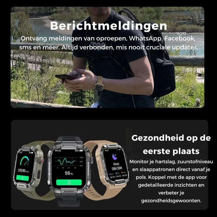 BlazeX Pro - Montre connectée puissante compatible iOS et Android