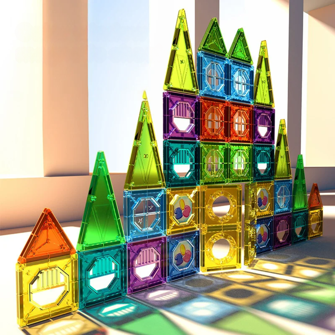 Blocs Magnétiques | Ensemble de Blocs de Construction avec Lumières LED | Jouet Éducatif pour Développement Créatif des Enfants 2