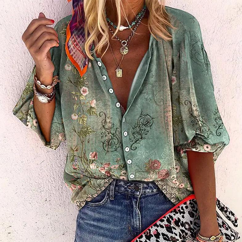 Blouse Femme d'Été à Manches Courtes - Élégante et Confortable pour Journées Chaudes 0