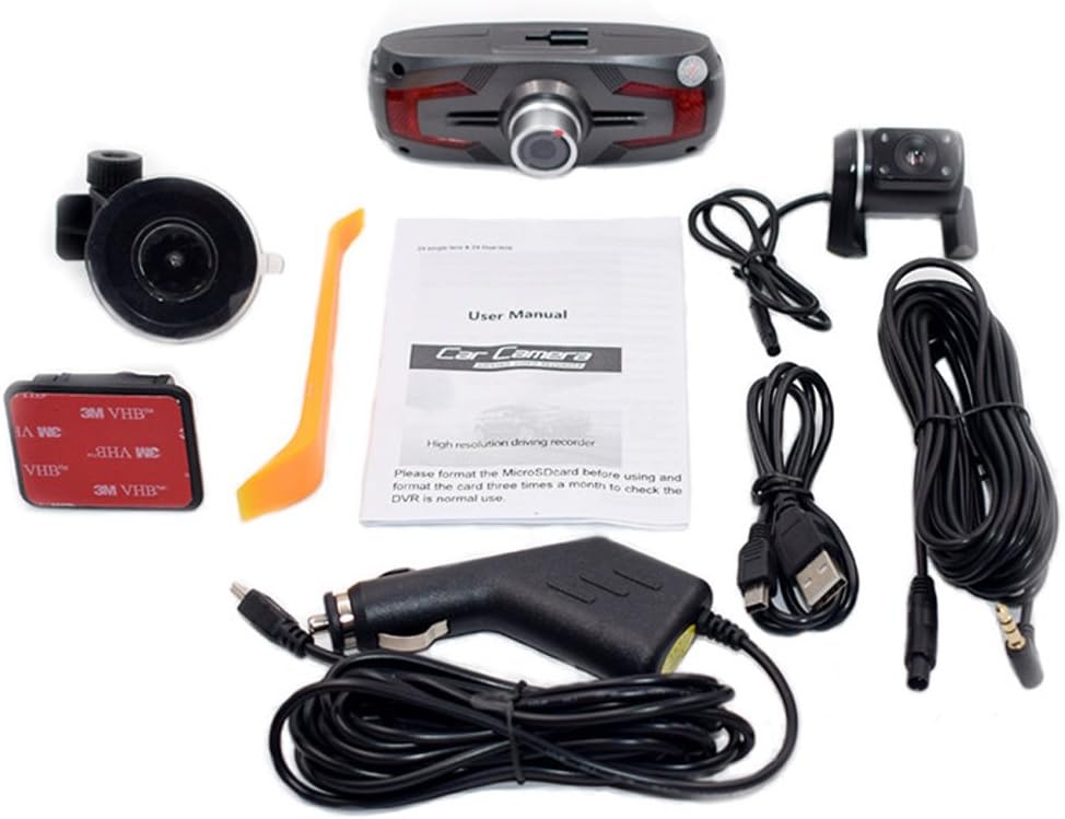 Caméra Embarquée Voiture | Double Caméra Full HD 170° avec Écran LCD 2,7 | Sécurité Routière Optimale 3
